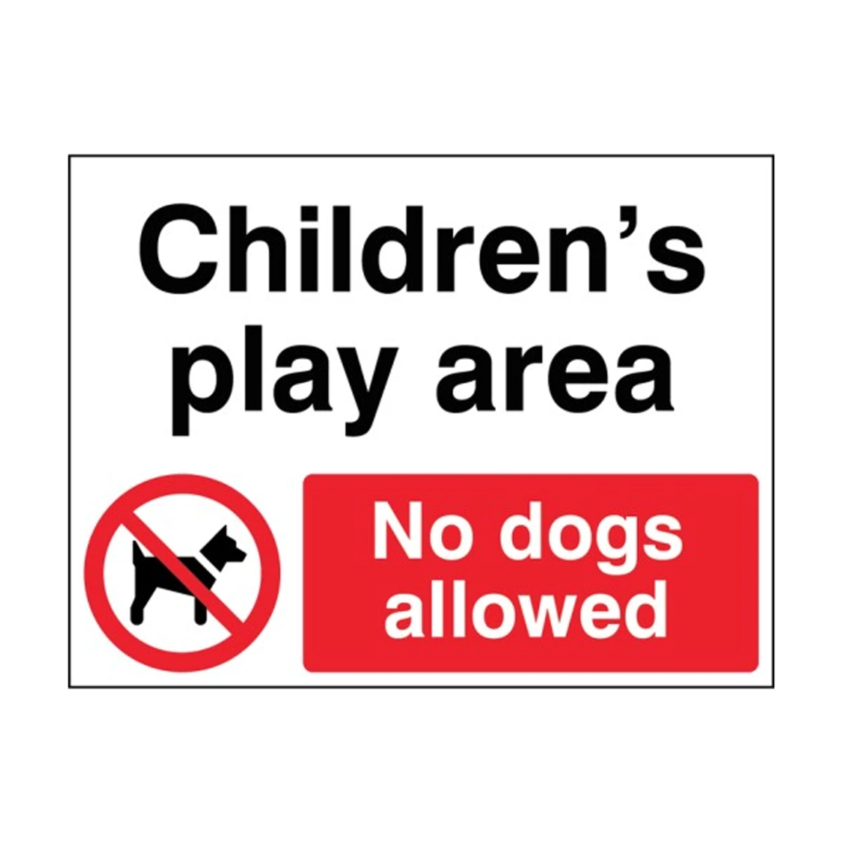 Childrens Play Area No Dogs Allowed